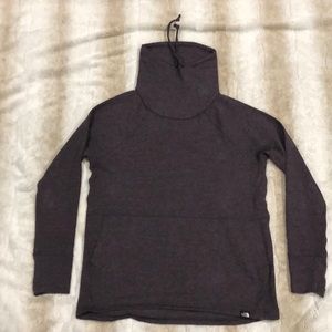 The North Face cowl neck sweatshirt.